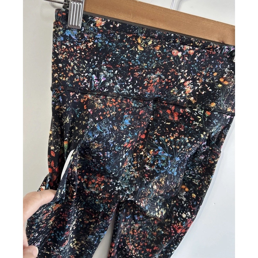 Lululemon Fast & Free 7/8 Tight I Nulux 25 Flowerescent Multi Size 4 EUC - Picture 7 of 11